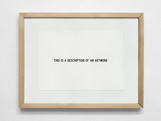 A Description of an Artwork from the series There Is No Artwork (2011) Medium: Archival Digital Print Dimensions: 21 × 29.7 cm (8.27 in × 11.7 in).