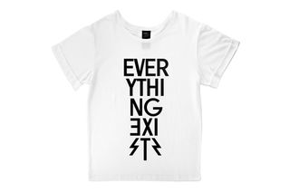 Everything Exists T-shirt print.