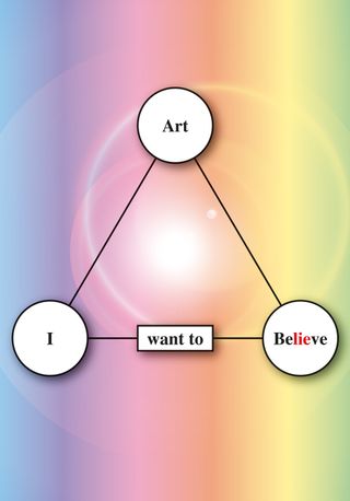 Art, I Want to Believe poster, 2014 Dimensions: 100 × 70 cm.