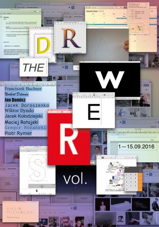 The Drawers vol. 2 exhibition poster, 70 × 100 cm.