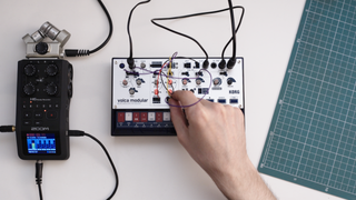 A patch designed for a semi-modular analog synthesizer by Korg to play a piece of generative music