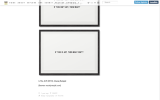 Is This Art diptych (2010) has over 100 000 notes on Tumblr